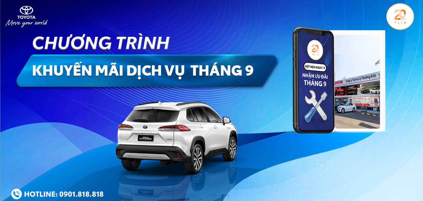 TẶNG COMBO CHĂM SÓC XE 800K - DUY NHẤT TẠI HỆ THỐNG TOYOTA LÝ THƯỜNG KIỆT