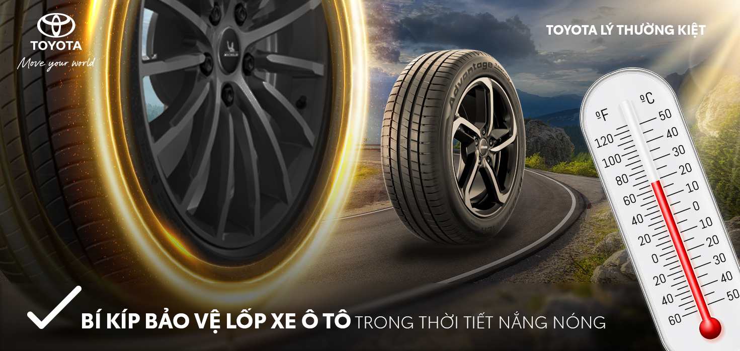 Bí kíp bảo vệ lốp xe ôtô trong thời tiết nắng nóng