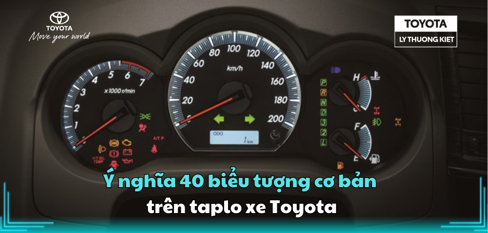 Ý NGHĨA 40 BIỂU TƯỢNG TRÊN TAPLO XE TOYOTA