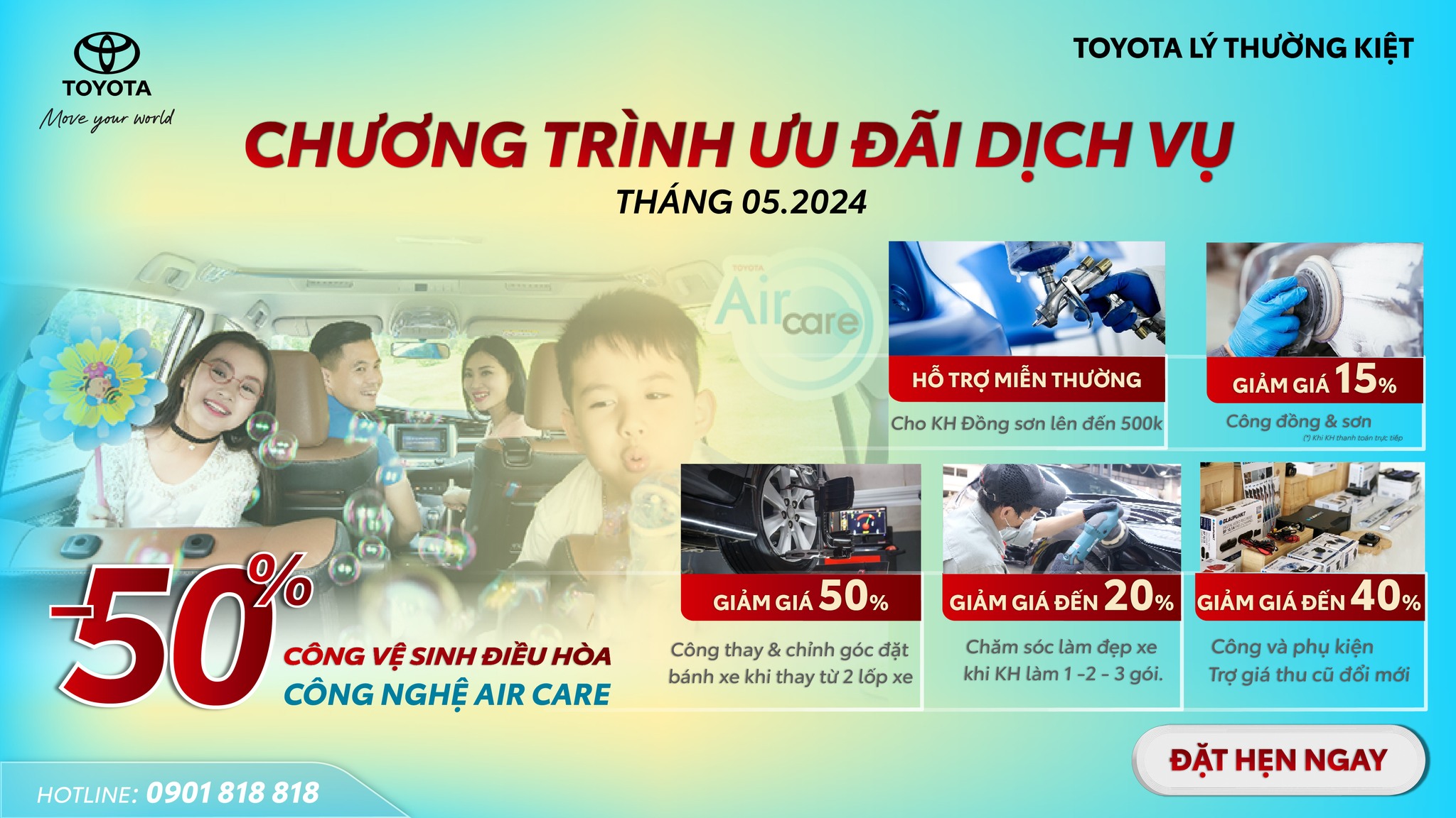 ƯU ĐÃI NGẬP TRÀN - CHĂM XE DỄ DÀNG CÙNG TOYOTA LÝ THƯỜNG KIỆT