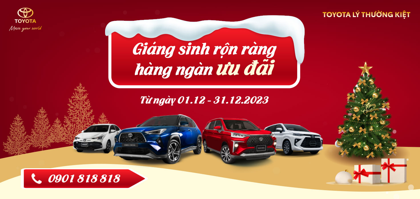 CƠN BÃO ƯU ĐÃI CUỐI NĂM ĐỔ BỘ TẠI TOYOTA LÝ THƯỜNG KIỆT