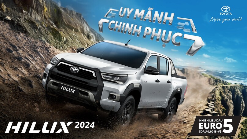 TOYOTA HILUX PHIÊN BẢN NÂNG CẤP - ƯU ĐÃI 50% PHÍ TRƯỚC BẠ