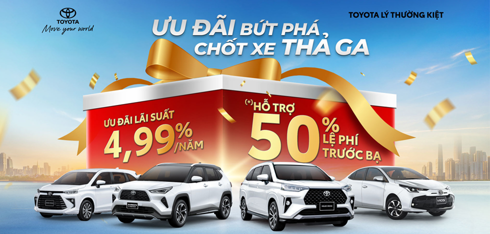 ƯU ĐÃI BỨT PHÁ, CHỐT XE THẢ GA