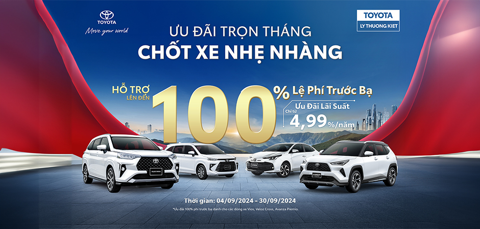 GIẢM 100% PHÍ TRƯỚC BẠ , CHỐT XE THẢ GA 